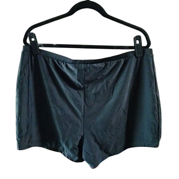 Nieyook Chest Drawstring Striped Swimdress High Waisted Boy Shorts Size 24W - Picture 9 of 11